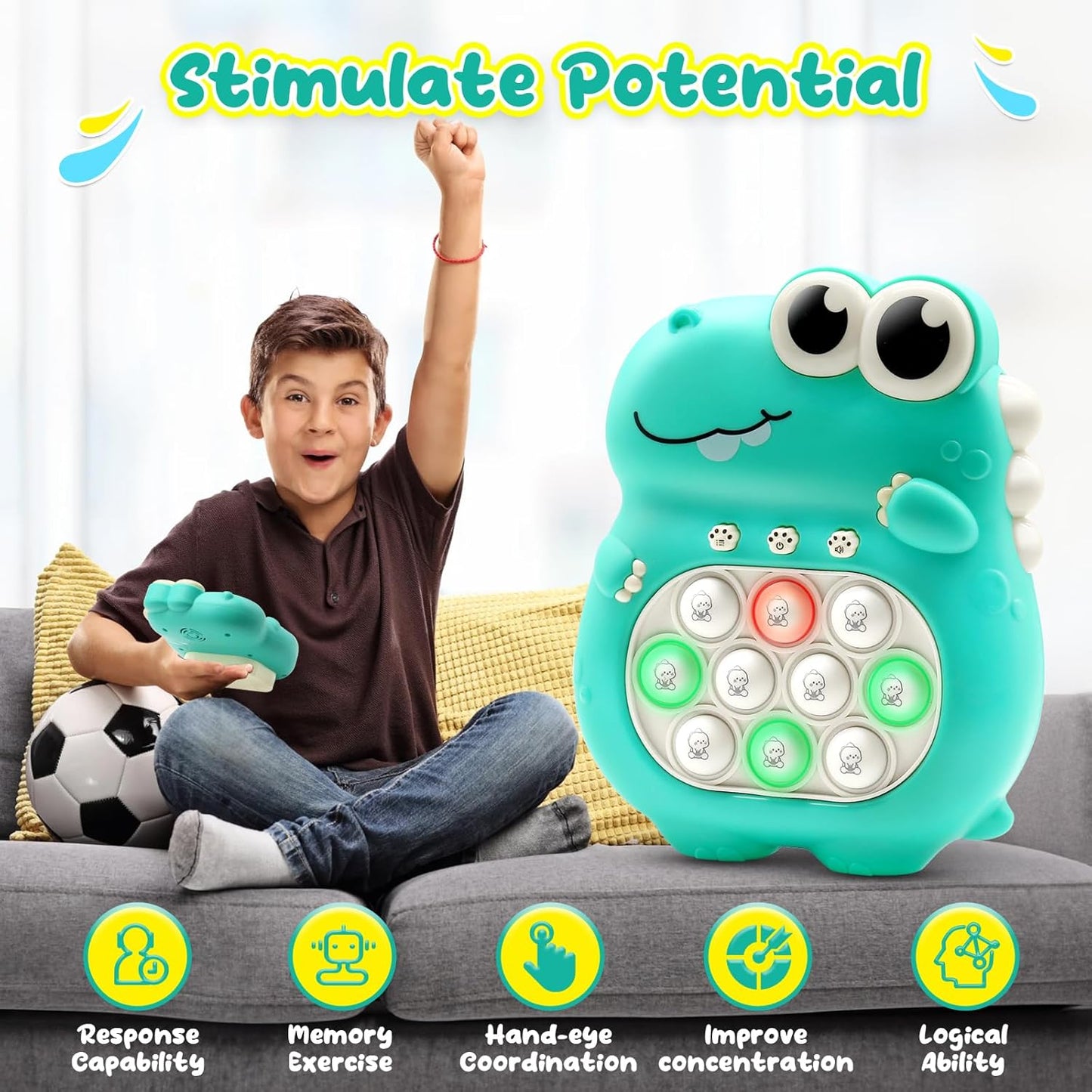 Light-Up Pop Fidget Toy ✨ Fast Push Bubbles & LED Glow 💥 Electronic Stress Relief for Kids 3-12 🌟 Birthday Gift & ADHD Sensory Hack 🔥 #FidgetToy #TikTokMadeMeBuyIt