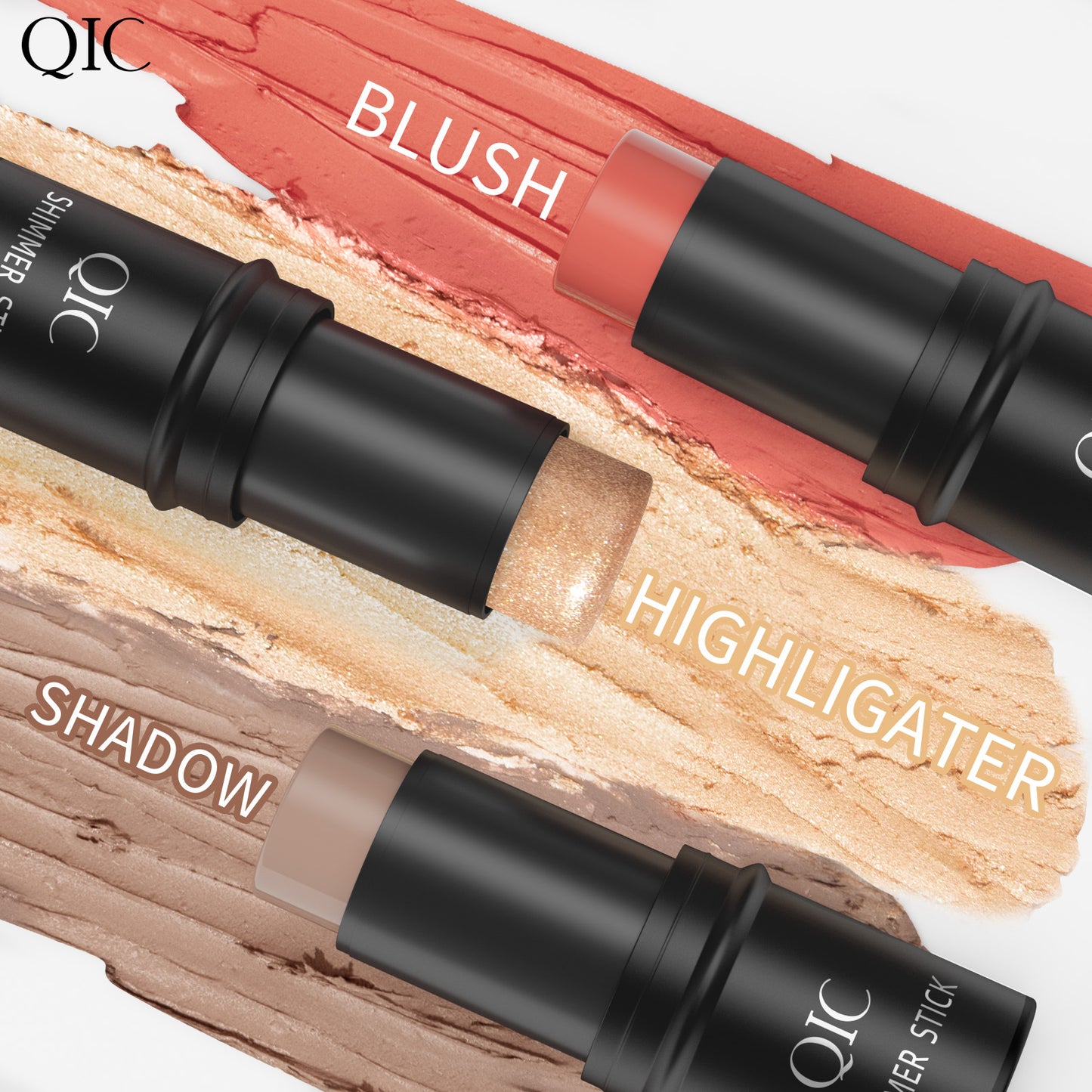 TRIPLE THREAT GLOW KIT 💎 | 3 MAGIC WANDS: CHISEL LIKE KIM K 👑, BLUSH LIKE A K-POP IDOL 🌸 + AEGYO-SAL HACK IN 3 SWIPES ✨ | FACETUNE-LEVEL CONTOUR ON THE GO 🔥 #TikTokMadeMeBuyIt