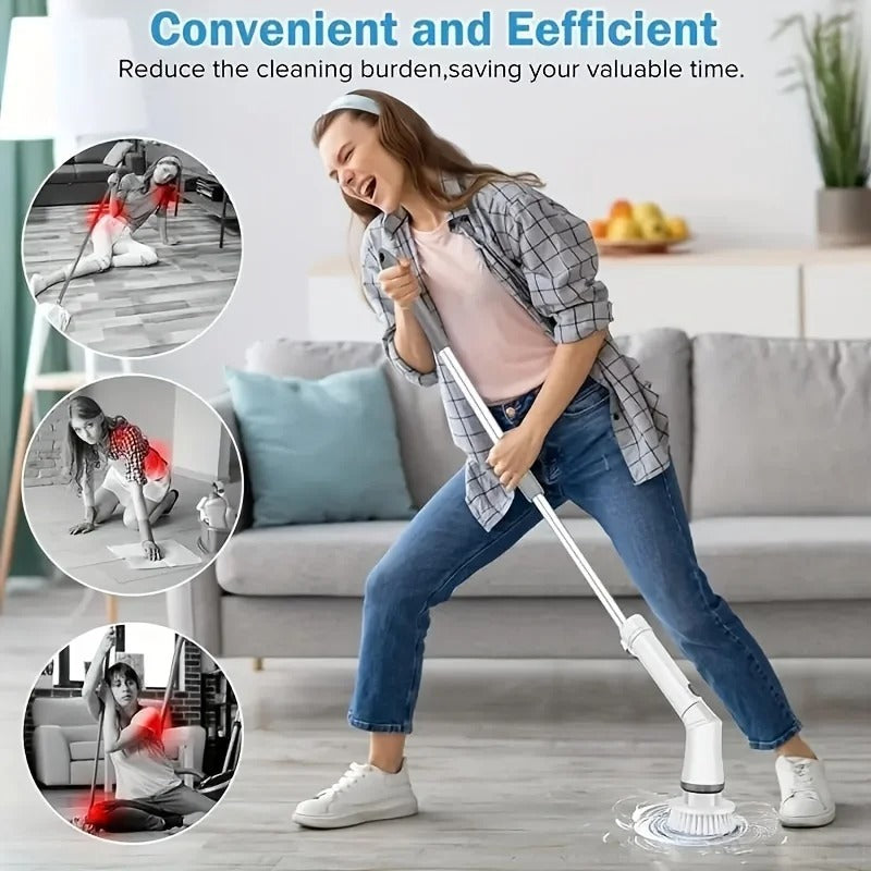 🔥 Multi-Surface Electric Cleaning Brush Pro | All-in-One⚡【Home & Pool Kit】Deep Clean Power Scrubber for Kitchen, Bathtub, Tile & Swimming Pool - Handheld 360° Reach