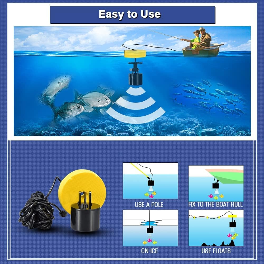 Kayak Fish Finder ✨ Castable Sonar Transducer + LCD Depth Display 💦 Waterproof & Handheld for Boats/Kayaks 🌟 Real-Time Fishing Imaging 🔥 #FishingHack #KayakEssentials