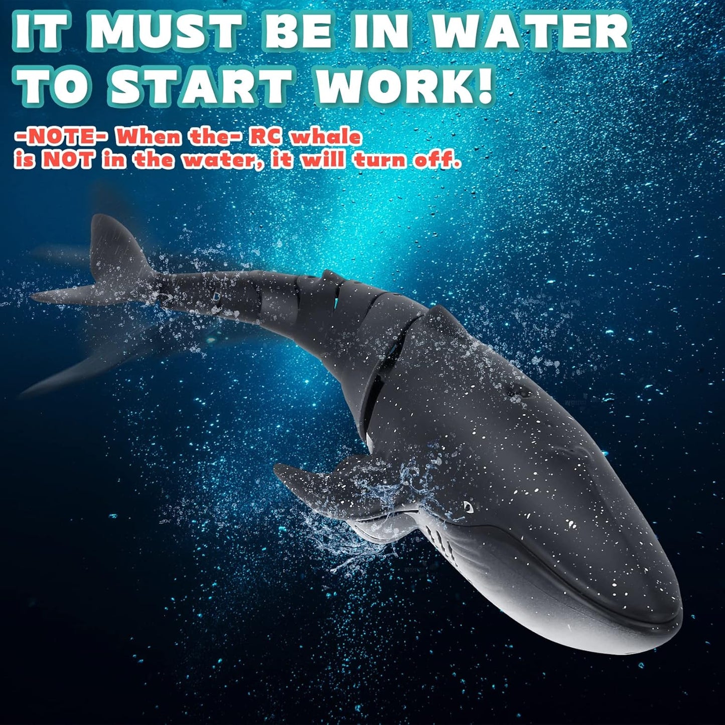Upgraded RC Whale Shark Pool Toy ✨ 2x Battery Life & Crash-Proof Design 💦 Waterproof Remote Control Boat for Kids 6-12 🌟 Summer Splash Fun! 🔥 #PoolToys #TikTokMadeMeBuyIt