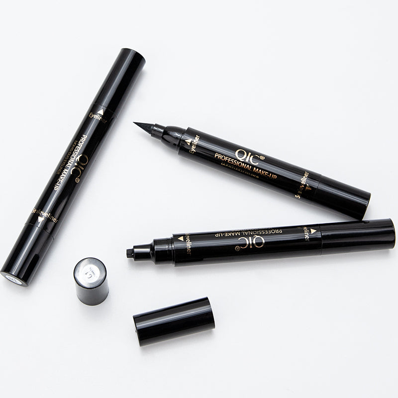 2-Swipe Cat Eye Hack 🐾✨ | Dual-Ended Magic Wand: Waterproof Stamp Liner 💦 + Tattoo-Ink Liquid Eyeliner 🖤 | Survives Tears, Sweat & Viral Dances 💃 #NoSmudgeClub