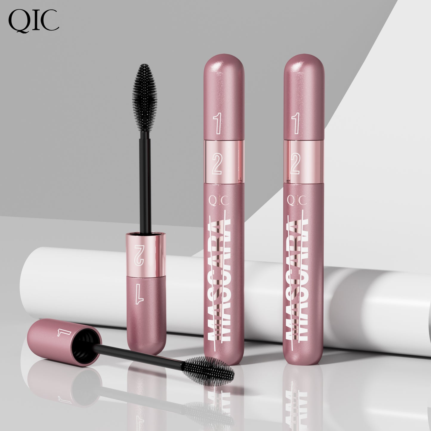2-in-1 Lash Multiplying Mascara ✨ 24H Oil & Sweat Proof! 💦 Smudge-Proof Lengthening + Curl & Volume 🌟 Clump-Free #LashHack! #WaterproofMascara #VolumeMascara