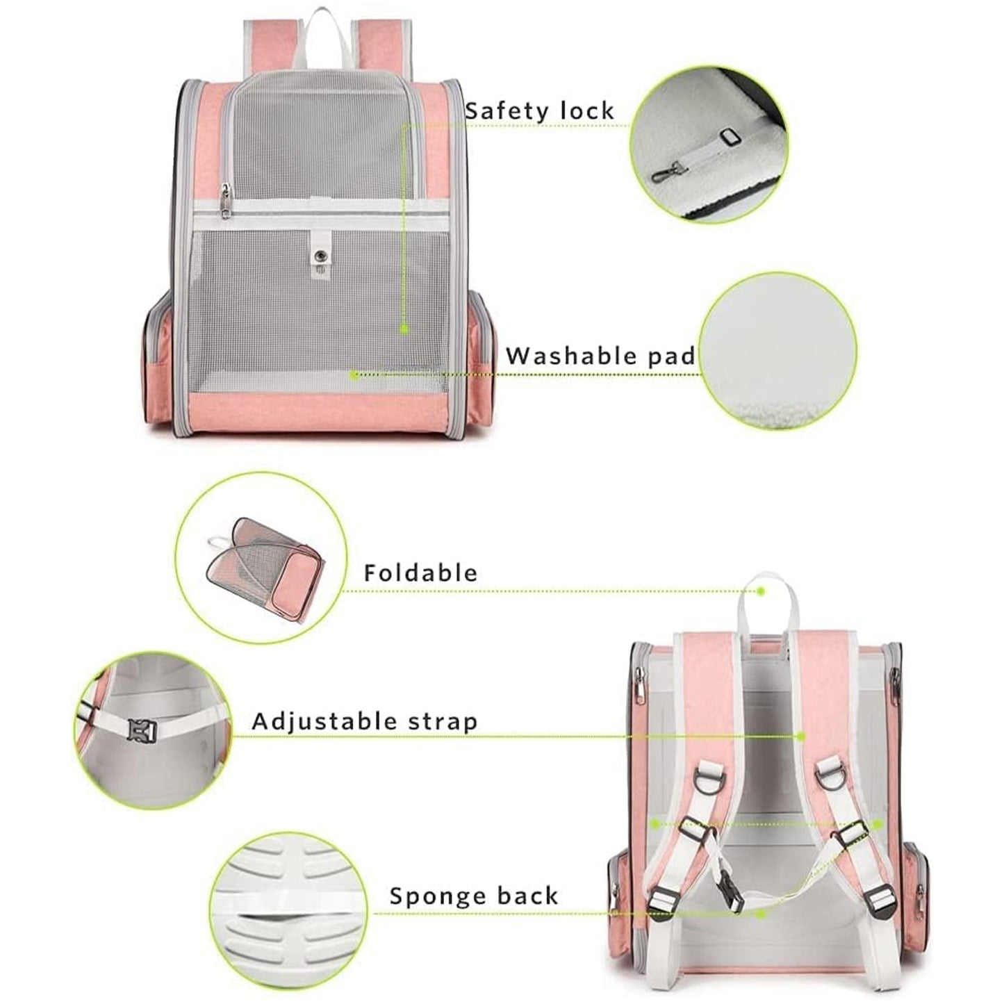 🔥 **#1 Bubble Pet Backpack!** Traveler-Designed Carrier⚡360° Airflow Windows🐾Comfy for Cats/Dogs【TikTok's Pet Travel Obsession】