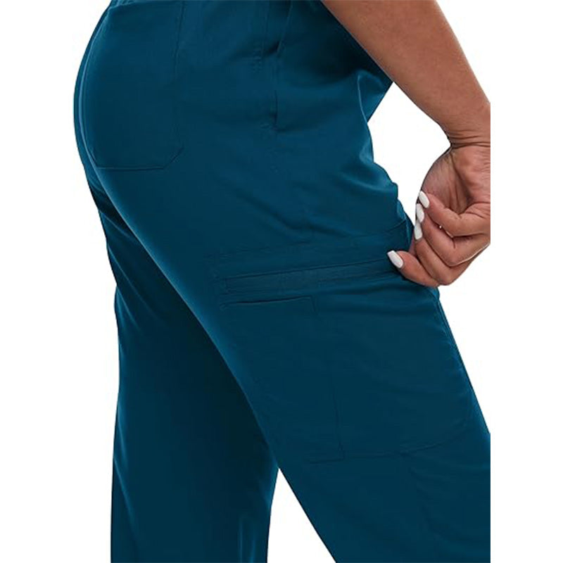 💊 3-Piece Medical Scrub Set with V-Neck Top & Yoga Joggers | 8hr ComfortFlex⚡【Nurse Pro Essentials】Anti-Wrinkle & Moisture-Wicking Uniform for Hospital/Clinic Shifts