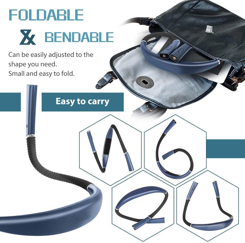 💡Smart Book Light Beast🔥 3-Color Mood Magic✨ 80Hr Bendable Neck⚡ Camping/Bed/Repair Master🌙 Perfect Gift for Book Lovers | TikTok's #1 Reading Hack (Blue)