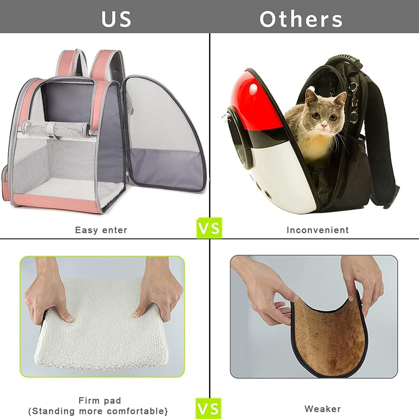 🔥 **#1 Bubble Pet Backpack!** Traveler-Designed Carrier⚡360° Airflow Windows🐾Comfy for Cats/Dogs【TikTok's Pet Travel Obsession】