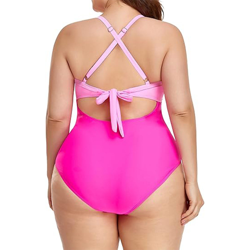 🔥Bombshell Beach Alert! Tummy Control Swimsuit w/ Sexy Cutouts✨ High Waisted One Piece💦 Wrap Tie Back | TikTok’s Obsession