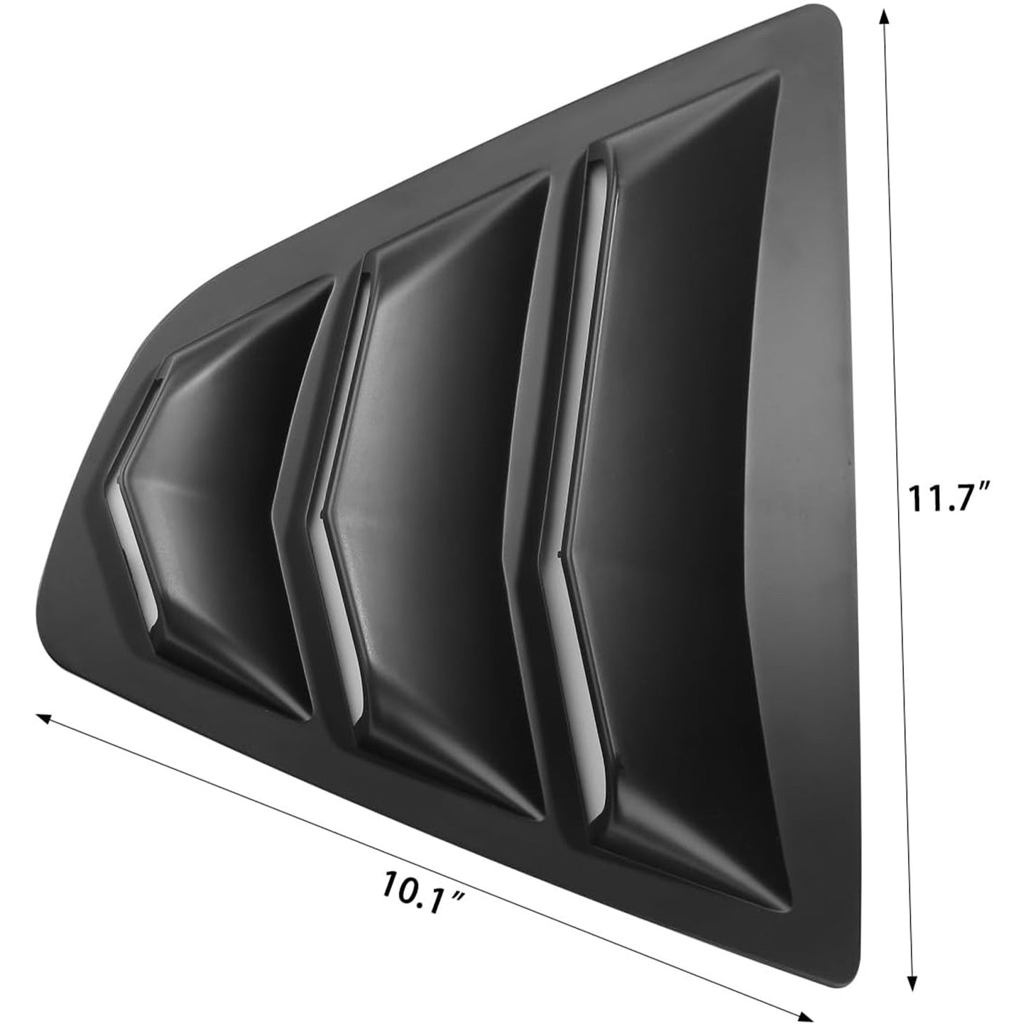 🔥🚗 Rear Window Louvers for Toyota Camry 2018-2024 | 2PC Sporty Set⚡ABS Air Vent Covers⚡【Side Scoop Kit】Exterior Trim Blinds & Shades - No-Drill 5-Min Install