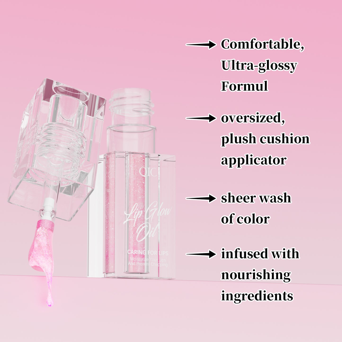 Mood-Boost Color-Changing Lip Oil ✨ 24H Hydration & Line Smoothing! 💋 Transfer-Proof + pH-Adaptive Glow 🌟 Glass-Like #JuicyLips #LipCareHack