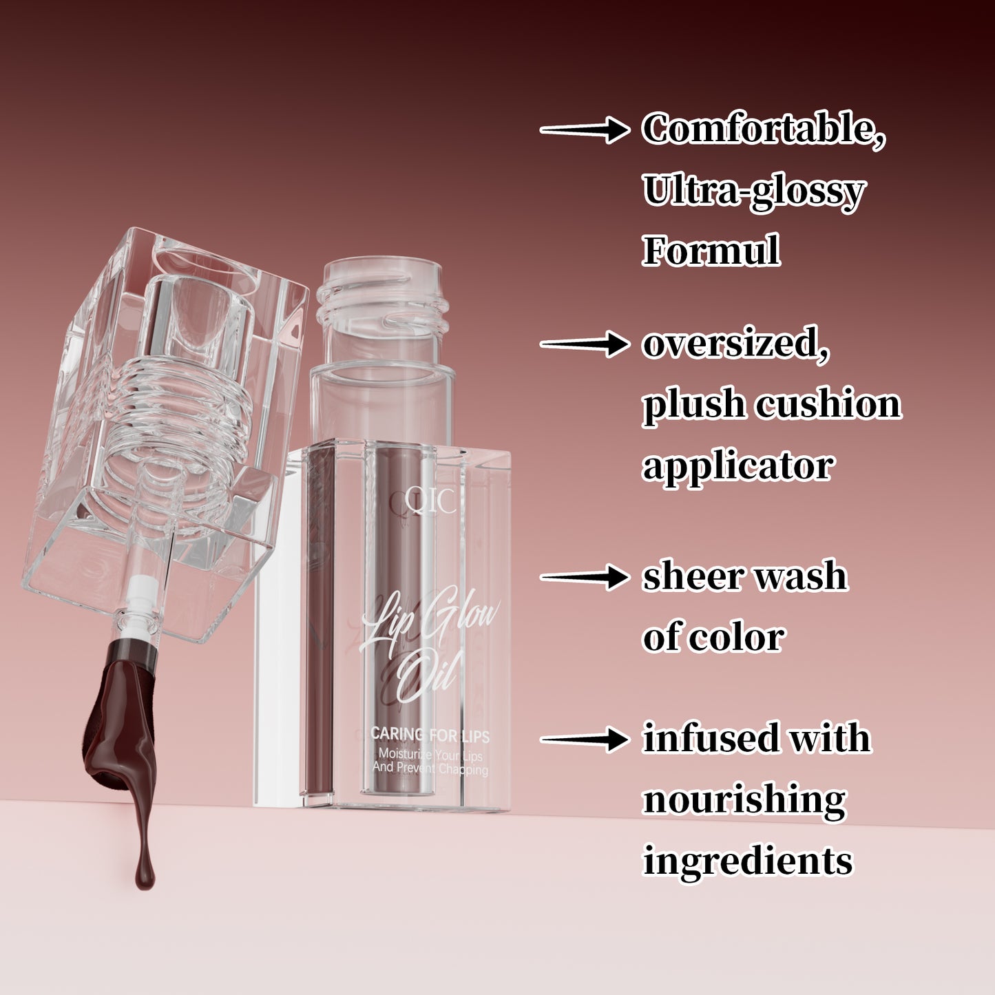 Mood-Boost Color-Changing Lip Oil ✨ 24H Hydration & Line Smoothing! 💋 Transfer-Proof + pH-Adaptive Glow 🌟 Glass-Like #JuicyLips #LipCareHack