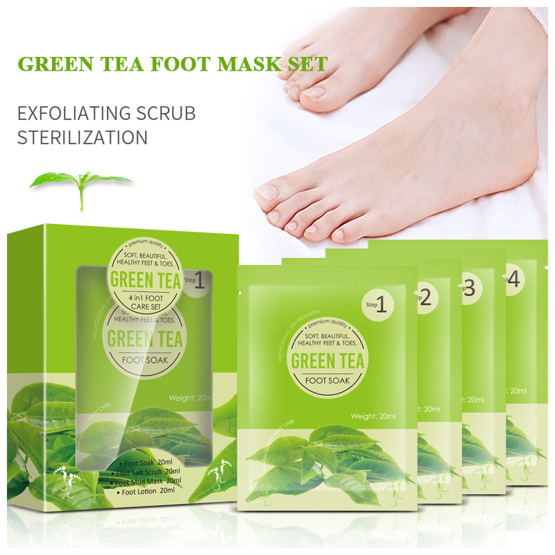 5-Pack 4-in-1 Spa Foot Care Bundle ✨ Cracked Heel Repair + Odor Eliminator! 💦 Lavender Scrub & Detox Mud 🌟 Save 35% NOW! #BulkSelfCare #FamilyCareHack