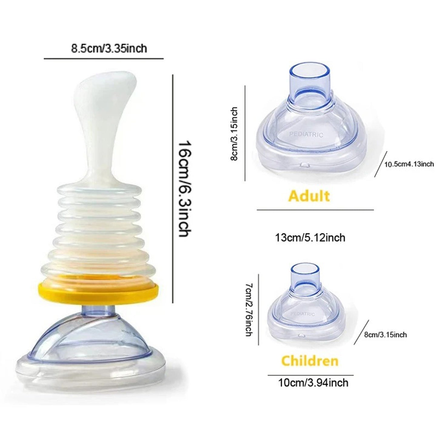 🚨 Portable Suction Rescue Kit for Adults & Kids | 3s Emergency⚡FDA-Certified🌟【Lifesaver Travel Pro】Dual-Size Airway Device - Camping, Travel, Home Choking First Aid