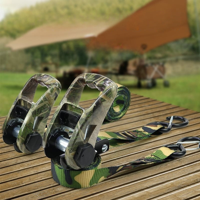 🔥 1"x10' Ratchet Straps 400LB/1200LB | 2-Pack⚡【Truck & Camp Pro】Auto-Lock Tie Downs for Motorcycles/Cargo/Lumber - 2秒锁死⚡No-Slip Teeth Design