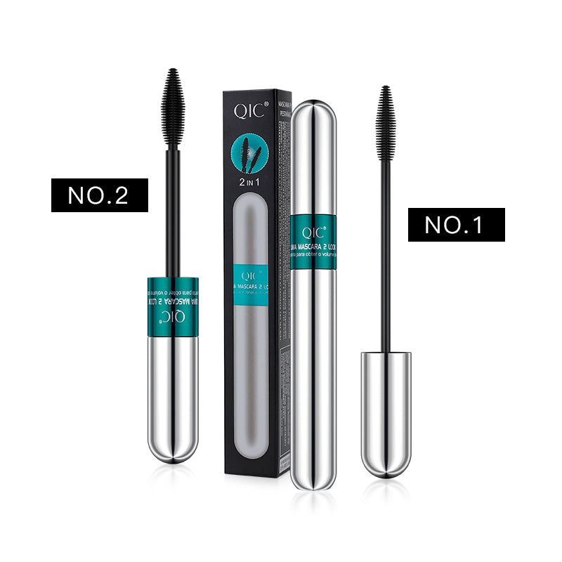 2-in-1 Lash Extensions Mascara ✨ Curl Lock Technology 💯 24H No Panda Eyes! 💥 Primer + Mega Volume 🌙 From Flat to FANATIC in 10s! #SmudgeProofMascara #LashHack ➕ #VolumeMascara | #LashPrimer | #MakeupHack