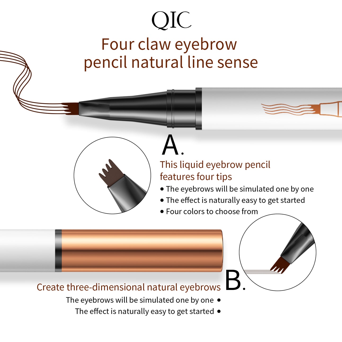 4-Head Microblading Brow Stamp ✨ 24H No-Smudge Waterproof🔥 Ultra-Fine Hair Strokes + Beginner Proof! 💯 Lazy Girl Brow Hack for NATURAL #FeatherBrows! ➕ #MicrobladingPen | #BrowHack| #BeginnerBrows
