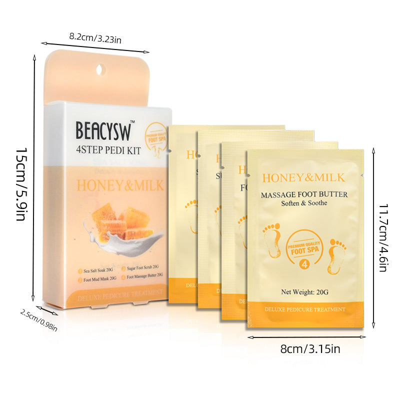 8-Pack Sugar Scrub Foot Care Set ✨ 8 Exotic Scents + 4-Step Spa Routine 💦 Cracked Heel Repair & Odor Elimination 🌟 Ultimate #SelfCareSunday Kit!