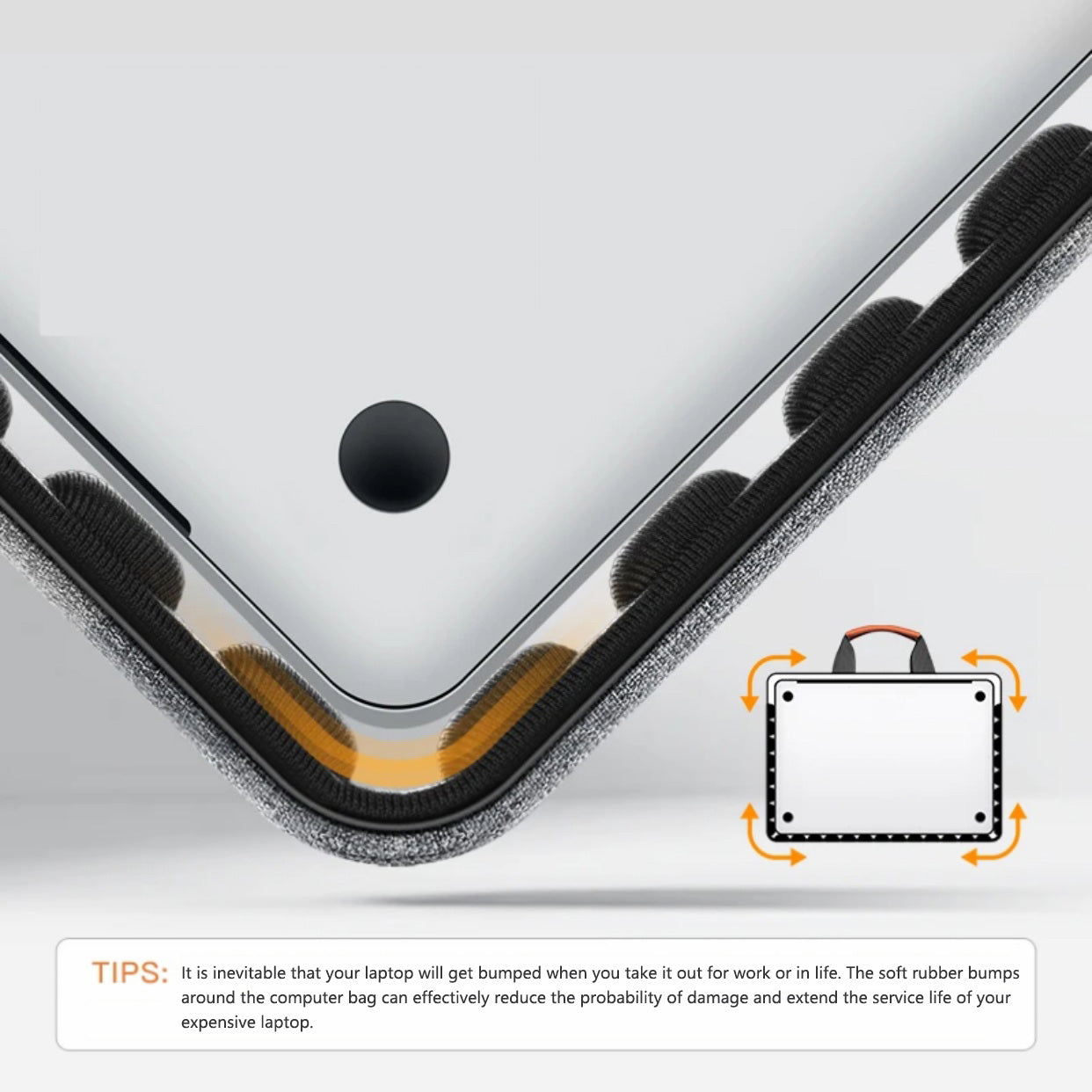 💻🔥 Shockproof 360° Laptop Shoulder Bag | Universal Fit⚡️【Commuter Pro】Anti-Scratch Design🌟 Compatible with MacBook Pro 16/HP/Dell/Lenovo/Asus - All-Day Comfort Carrier