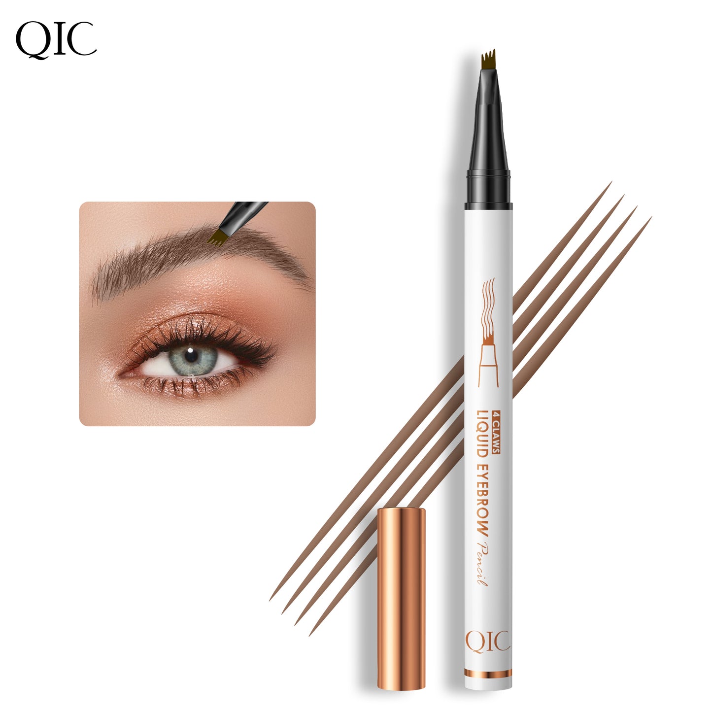 4-Head Microblading Brow Stamp ✨ 24H No-Smudge Waterproof🔥 Ultra-Fine Hair Strokes + Beginner Proof! 💯 Lazy Girl Brow Hack for NATURAL #FeatherBrows! ➕ #MicrobladingPen | #BrowHack| #BeginnerBrows