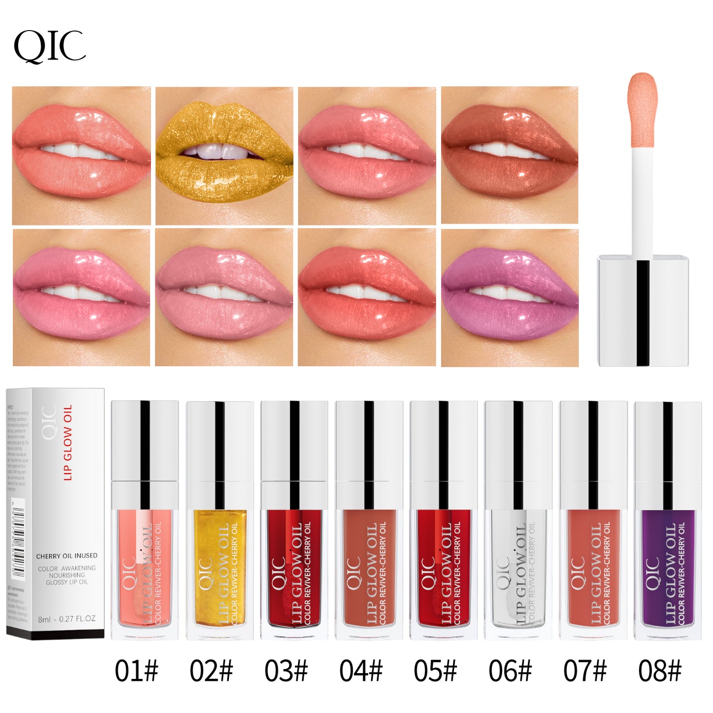 GlowTint Lip Oil ✨ Hydrating Plumping Treatment! 💋 24H Moisture Boost + Lip Line Smoothing 🌟 Glass-Like #JuicyLips #LipCareHack