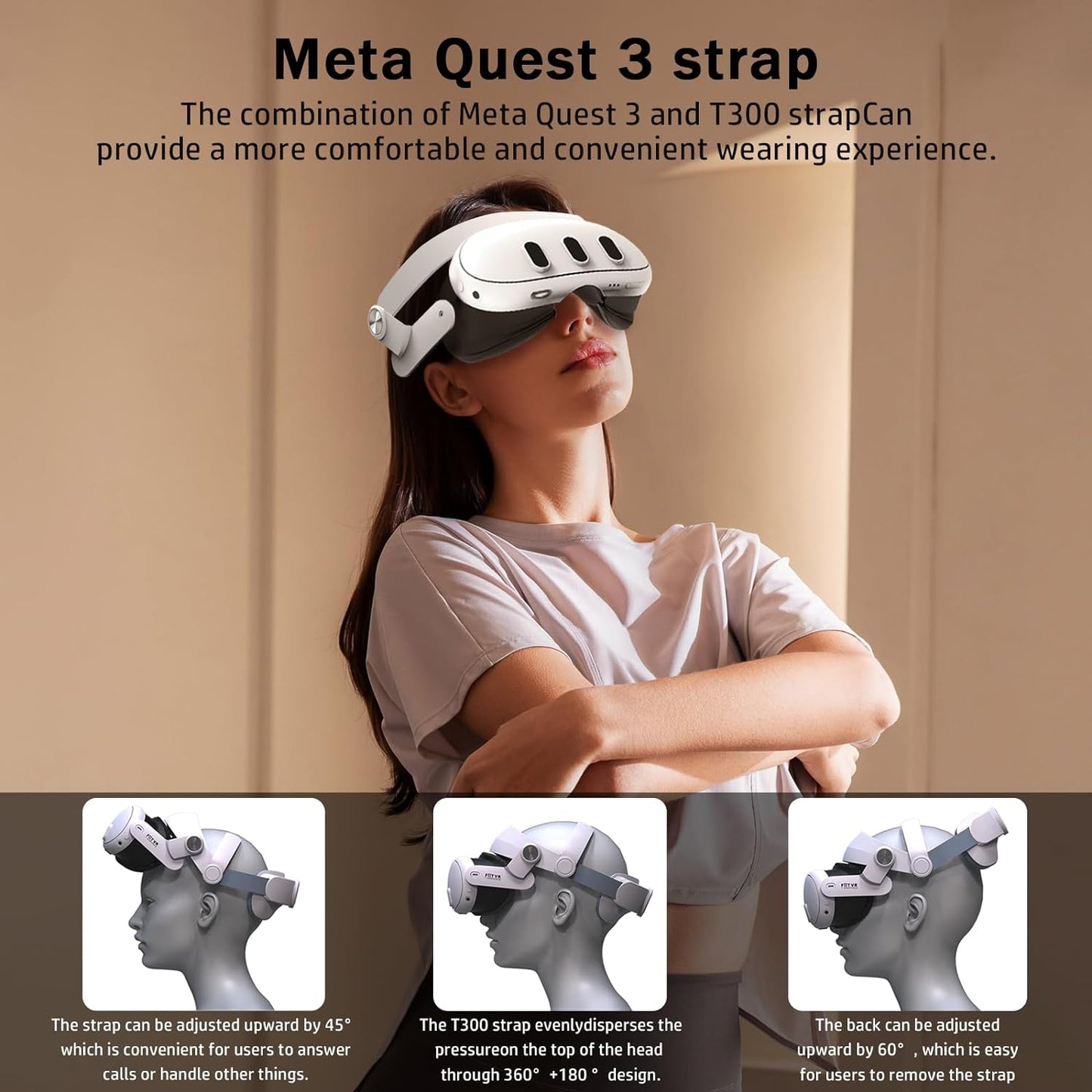 Meta Quest 3 Battery Head Strap ✨ Magnetic Power Boost & Pro Comfort 💥 Elite Strap Replacement for Oculus/Quest 3 🌟 Extend VR Playtime 🔥 #VRHacks #MetaQuest3