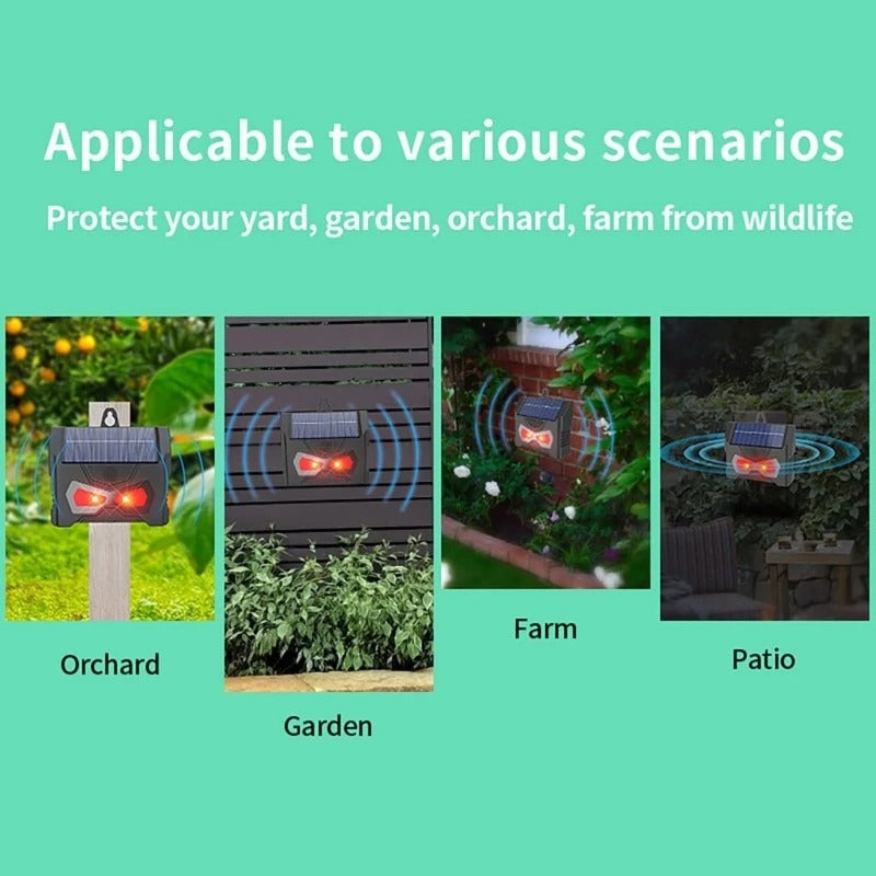 🔥Smart Solar Guardian⚡ 12-in-1 Animal Repeller✨ Motion-Activated Defense🌿 Waterproof & Night Vision🌙 TikTok's #1 Pest Solution