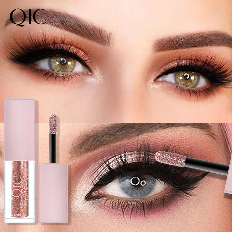 DISCO BALL EYES IN 1 SWIPE 💎 | 24HR STROBE LIQUID EYESHADOW THAT LASTS THROUGH TEARS 💦 + PARTY SWEAT 🎉 | FOOLPROOF GLOW FOR LAZY GIRL ERA ✨ #QiniCaiGlitch
