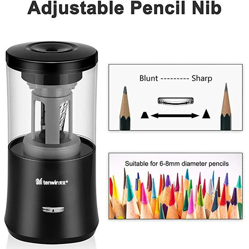✏️🔥 Electric Auto-Stop Pencil Sharpener for Kids | 3-Second Sharpening⚡Heavy-Duty USB Power🌟【Classroom Pro】Industrial-Grade Mechanical Sharpener for School/Office/Home