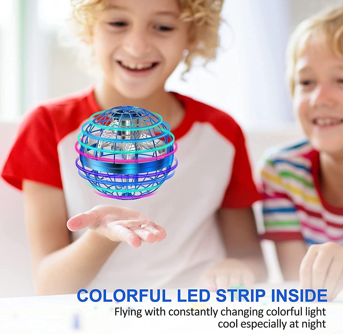 Galaxy Hover Ball Toy ✨ Auto-Float & LED Night Glow 💥 Gesture-Control Flying Orb for Outdoor Fun 🌟 Crash-Proof Gift for Kids 6-12 🔥 #OutdoorToys #TikTokMadeMeBuyIt