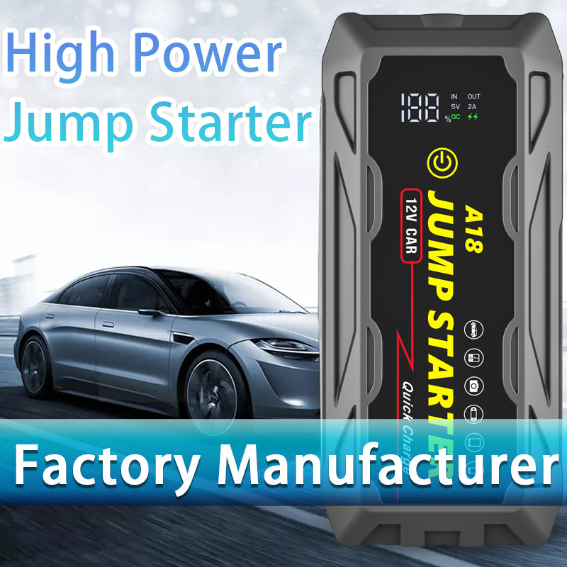 🚗⚡ 3000A Jump Starter with PD66W Fast Charge | 59200mWh MegaPower⚡Dead Battery Rescue in 3秒🔥【Roadside Hero】Portable for 10L Gas/7L Diesel - Trucks/SUVs/RVs Lifesaver (Pocket-Sized 7.6")
