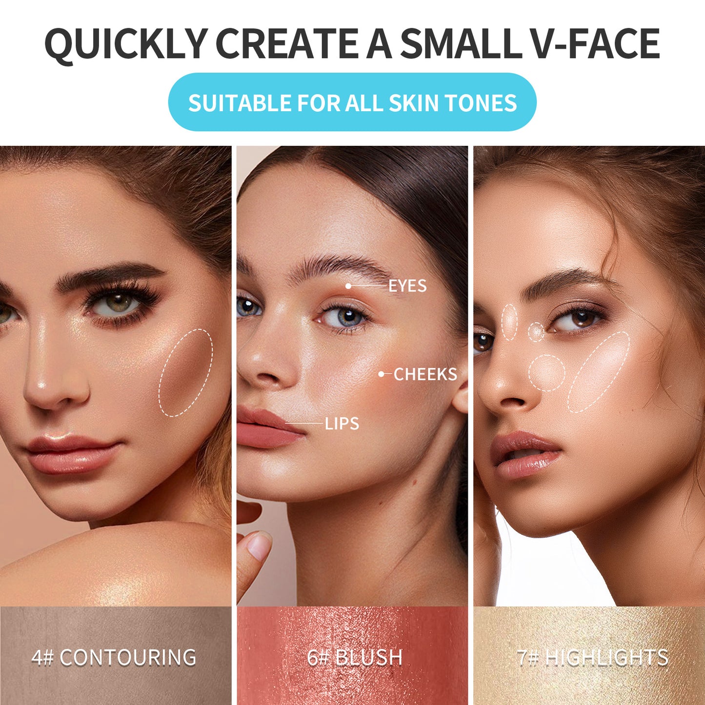 TRIPLE THREAT GLOW KIT 💎 | 3 MAGIC WANDS: CHISEL LIKE KIM K 👑, BLUSH LIKE A K-POP IDOL 🌸 + AEGYO-SAL HACK IN 3 SWIPES ✨ | FACETUNE-LEVEL CONTOUR ON THE GO 🔥 #TikTokMadeMeBuyIt