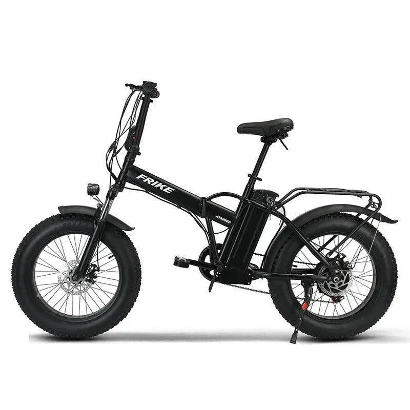 🚀 Folding Electric Bike 350W | 48V10AH Removable Battery⚡20"x4.0 Fat Tire Snow Beast🔥 All-Terrain Commuter eBike【20-Second Fold】