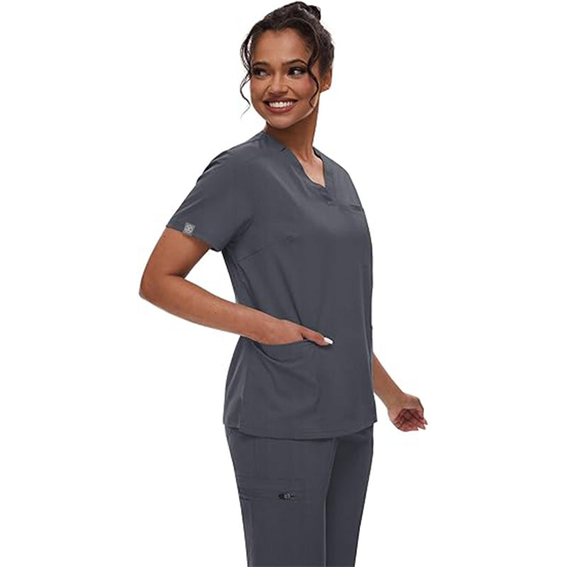 💊 3-Piece Medical Scrub Set with V-Neck Top & Yoga Joggers | 8hr ComfortFlex⚡【Nurse Pro Essentials】Anti-Wrinkle & Moisture-Wicking Uniform for Hospital/Clinic Shifts