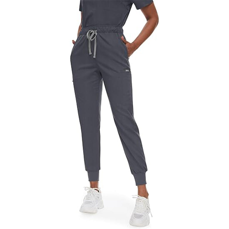 💊 3-Piece Medical Scrub Set with V-Neck Top & Yoga Joggers | 8hr ComfortFlex⚡【Nurse Pro Essentials】Anti-Wrinkle & Moisture-Wicking Uniform for Hospital/Clinic Shifts
