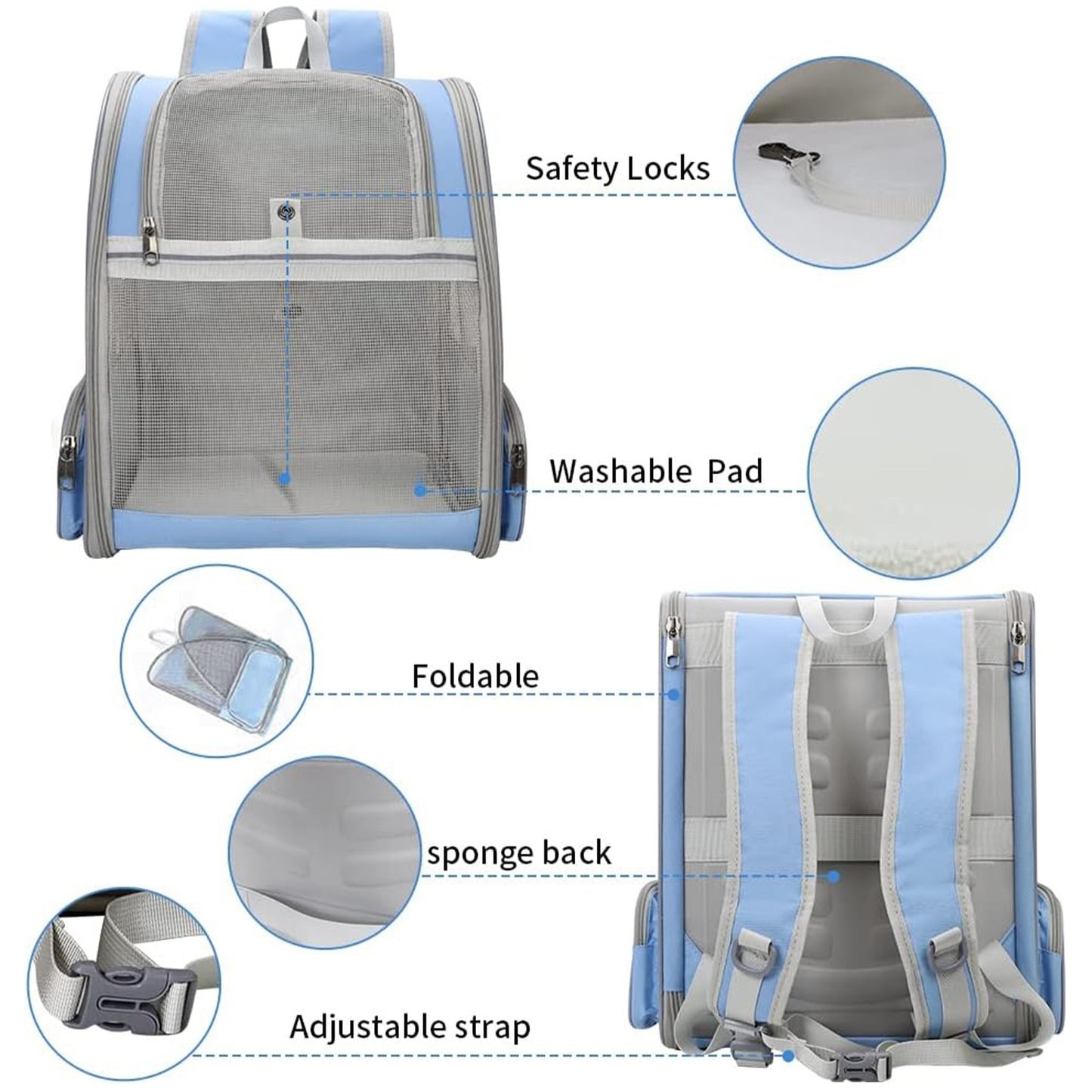 🔥 **#1 Bubble Pet Backpack!** Traveler-Designed Carrier⚡360° Airflow Windows🐾Comfy for Cats/Dogs【TikTok's Pet Travel Obsession】