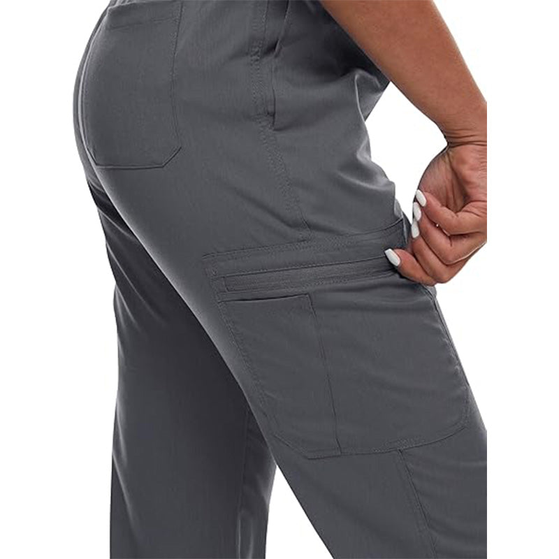💊 3-Piece Medical Scrub Set with V-Neck Top & Yoga Joggers | 8hr ComfortFlex⚡【Nurse Pro Essentials】Anti-Wrinkle & Moisture-Wicking Uniform for Hospital/Clinic Shifts