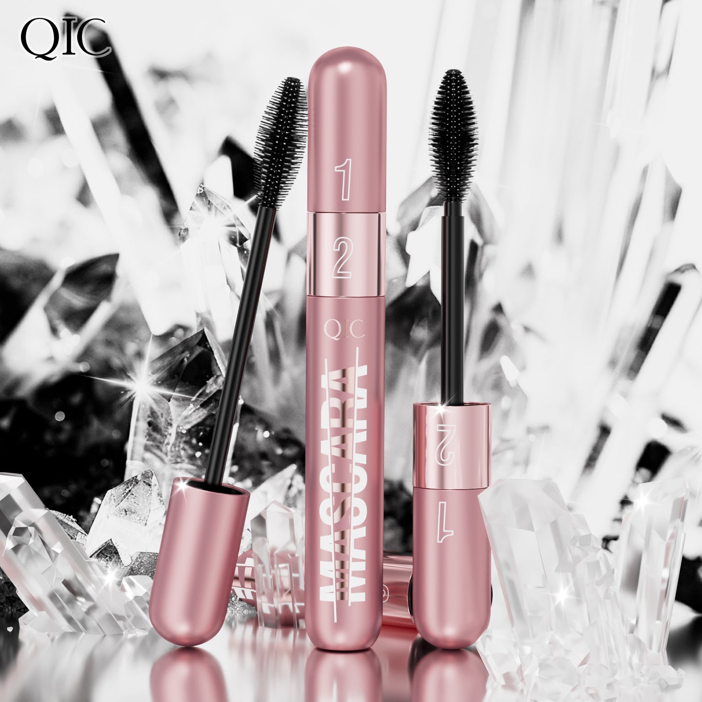 2-in-1 Lash Multiplying Mascara ✨ 24H Oil & Sweat Proof! 💦 Smudge-Proof Lengthening + Curl & Volume 🌟 Clump-Free #LashHack! #WaterproofMascara #VolumeMascara