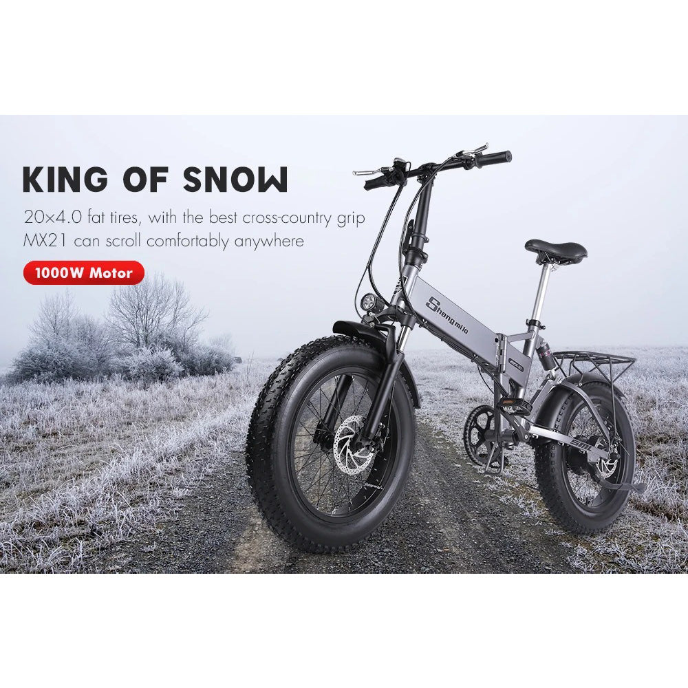 💥 1000W Peak Electric Bike for Adults | 25MPH & 38-Mile Range⚡614WH Removable Battery🏍️20x4" Fat Tire【20-Second Fold】 | Hydraulic Brakes All-Terrain Beast