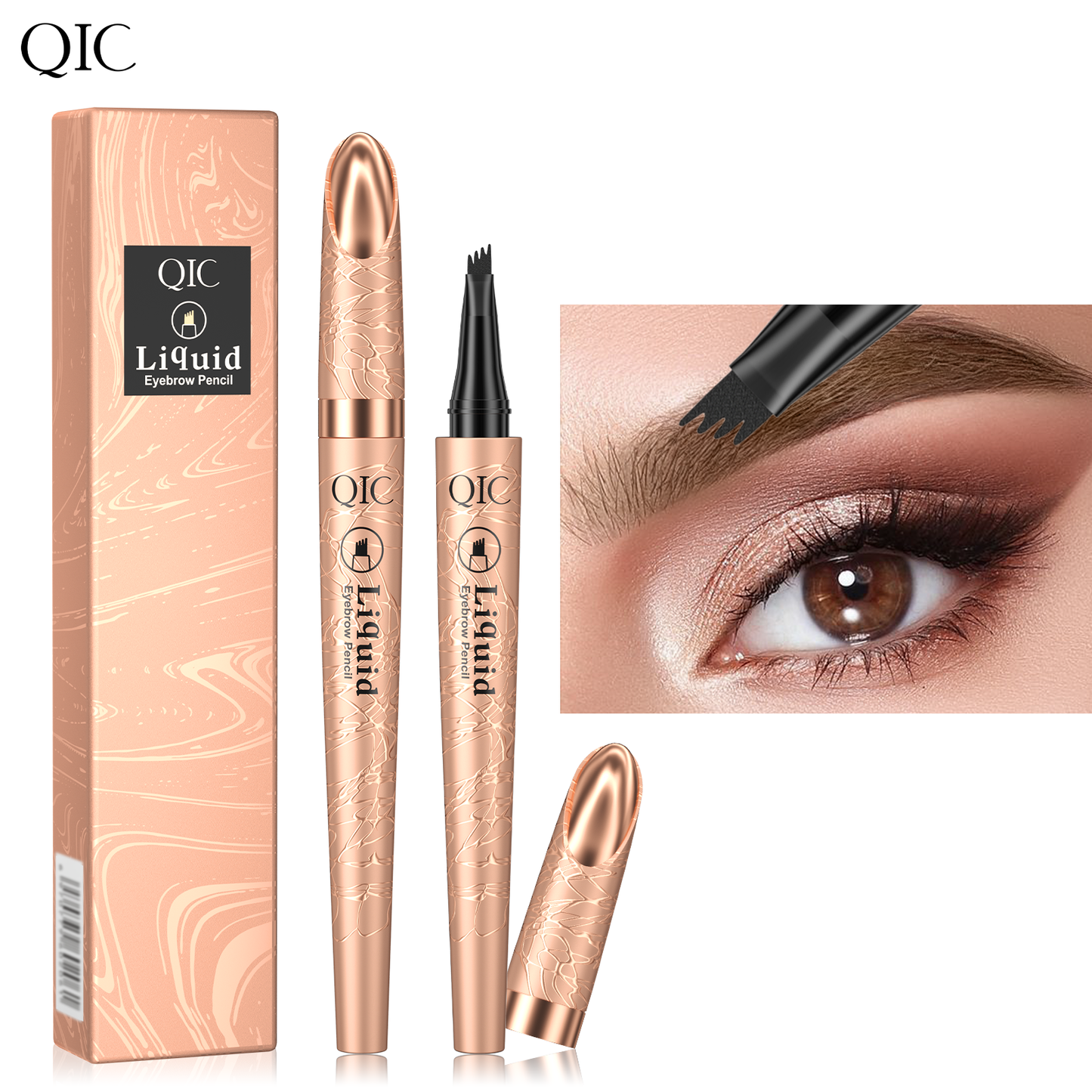 4-Prong Microblading Liquid Brow Pen ✨ 24H Waterproof🔥 Smudge-Proof & Fade-Resistant! 💯 Ultra-Fine Hair-Like Strokes 🌟 Natural Flawless Brows Routine! ➕ #MicrobladingPen  | #WaterproofBrows | #BrowHack