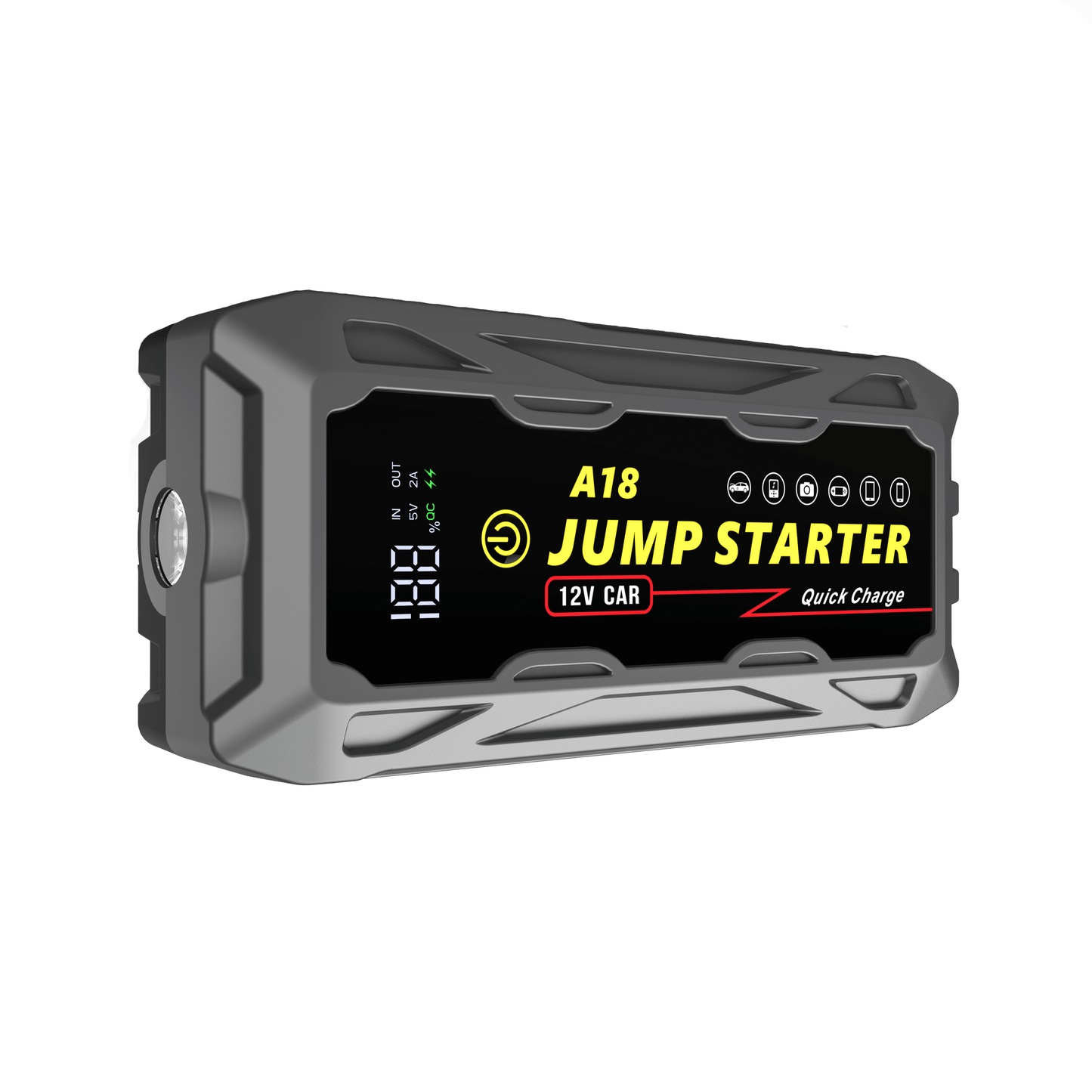 🚗⚡ 3000A Jump Starter with PD66W Fast Charge | 59200mWh MegaPower⚡Dead Battery Rescue in 3秒🔥【Roadside Hero】Portable for 10L Gas/7L Diesel - Trucks/SUVs/RVs Lifesaver (Pocket-Sized 7.6")