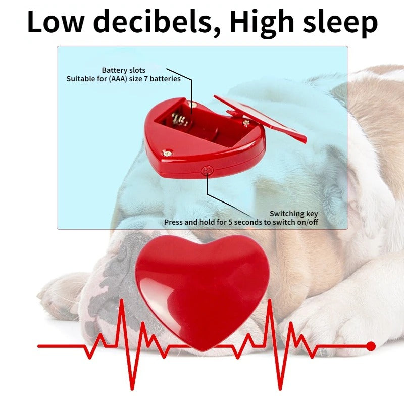 🔥 Heartbeat Anxiety Toy for Dogs! Realistic Biscuit Shape⚡Calming Tech with Behavioral Aid💤Vet-Approved【Top-Rated Pet Comfort】