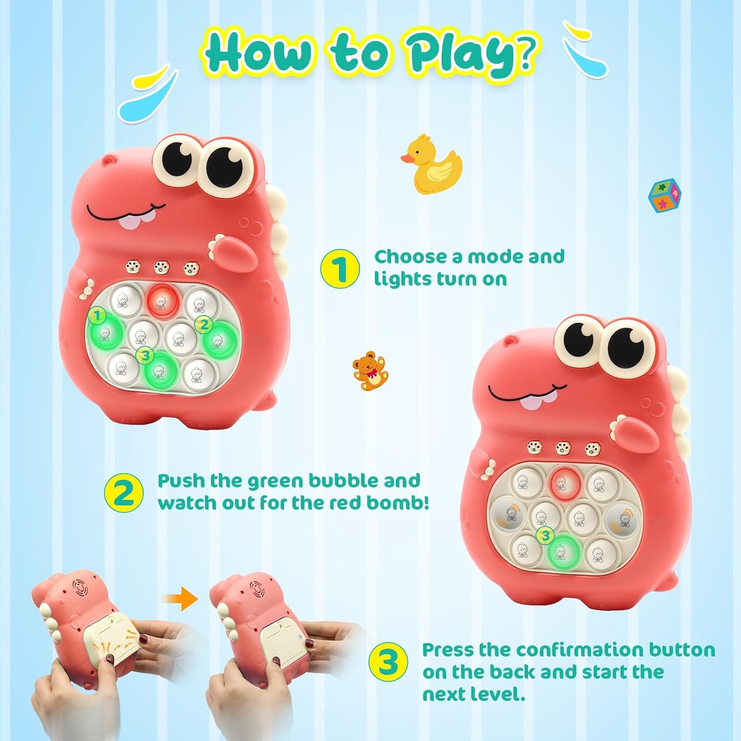 Light-Up Pop Fidget Toy ✨ Fast Push Bubbles & LED Glow 💥 Electronic Stress Relief for Kids 3-12 🌟 Birthday Gift & ADHD Sensory Hack 🔥 #FidgetToy #TikTokMadeMeBuyIt