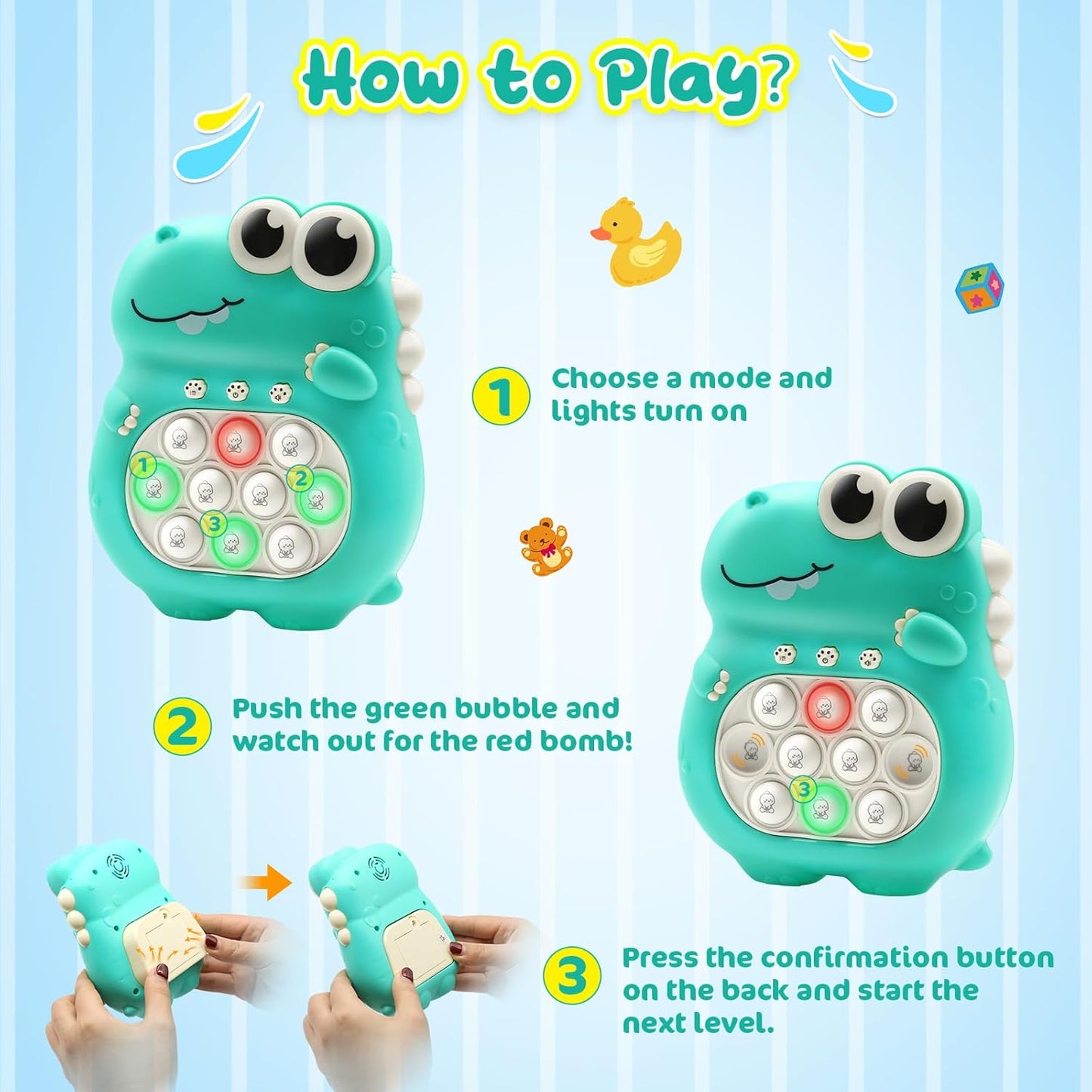 Light-Up Pop Fidget Toy ✨ Fast Push Bubbles & LED Glow 💥 Electronic Stress Relief for Kids 3-12 🌟 Birthday Gift & ADHD Sensory Hack 🔥 #FidgetToy #TikTokMadeMeBuyIt