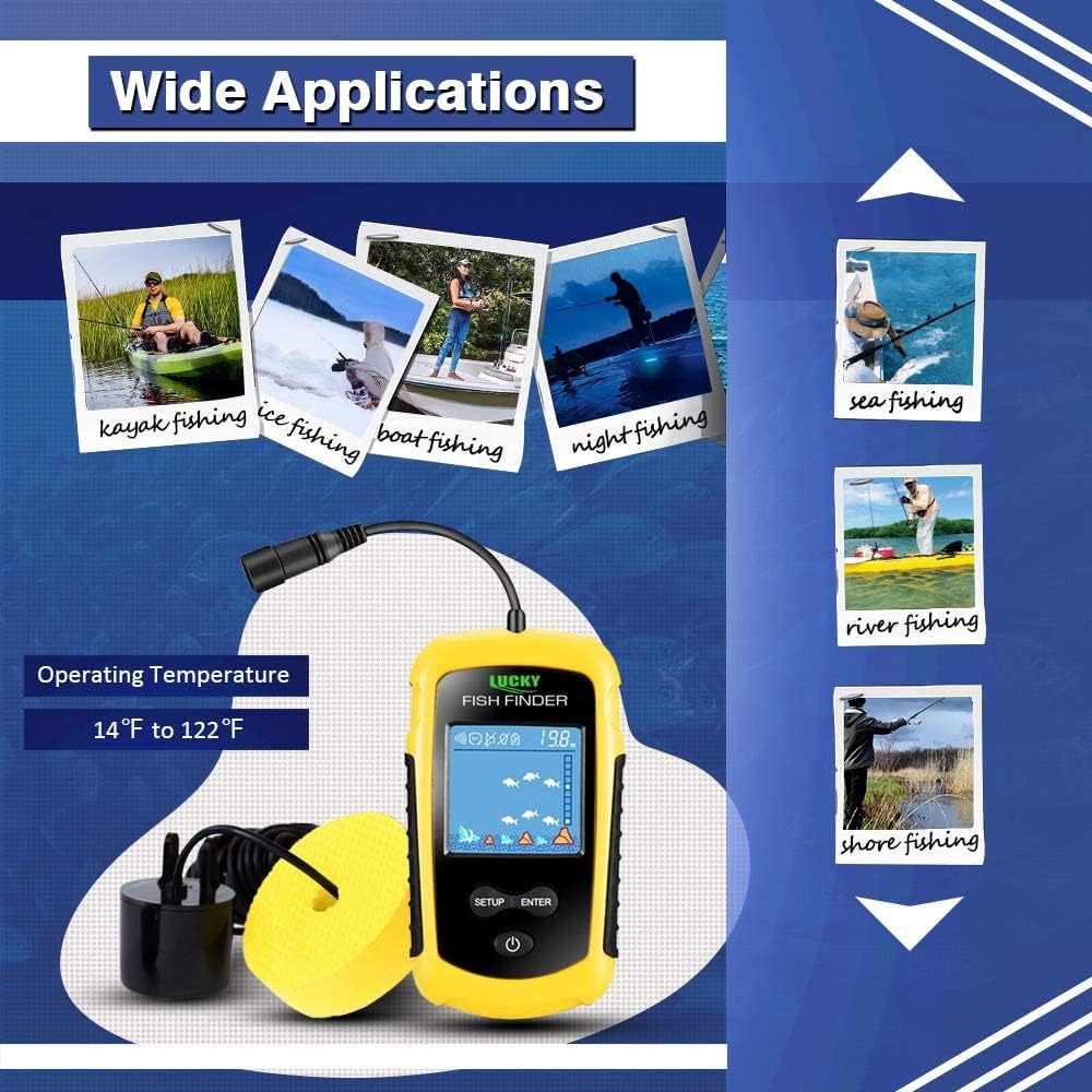 Kayak Fish Finder ✨ Castable Sonar Transducer + LCD Depth Display 💦 Waterproof & Handheld for Boats/Kayaks 🌟 Real-Time Fishing Imaging 🔥 #FishingHack #KayakEssentials
