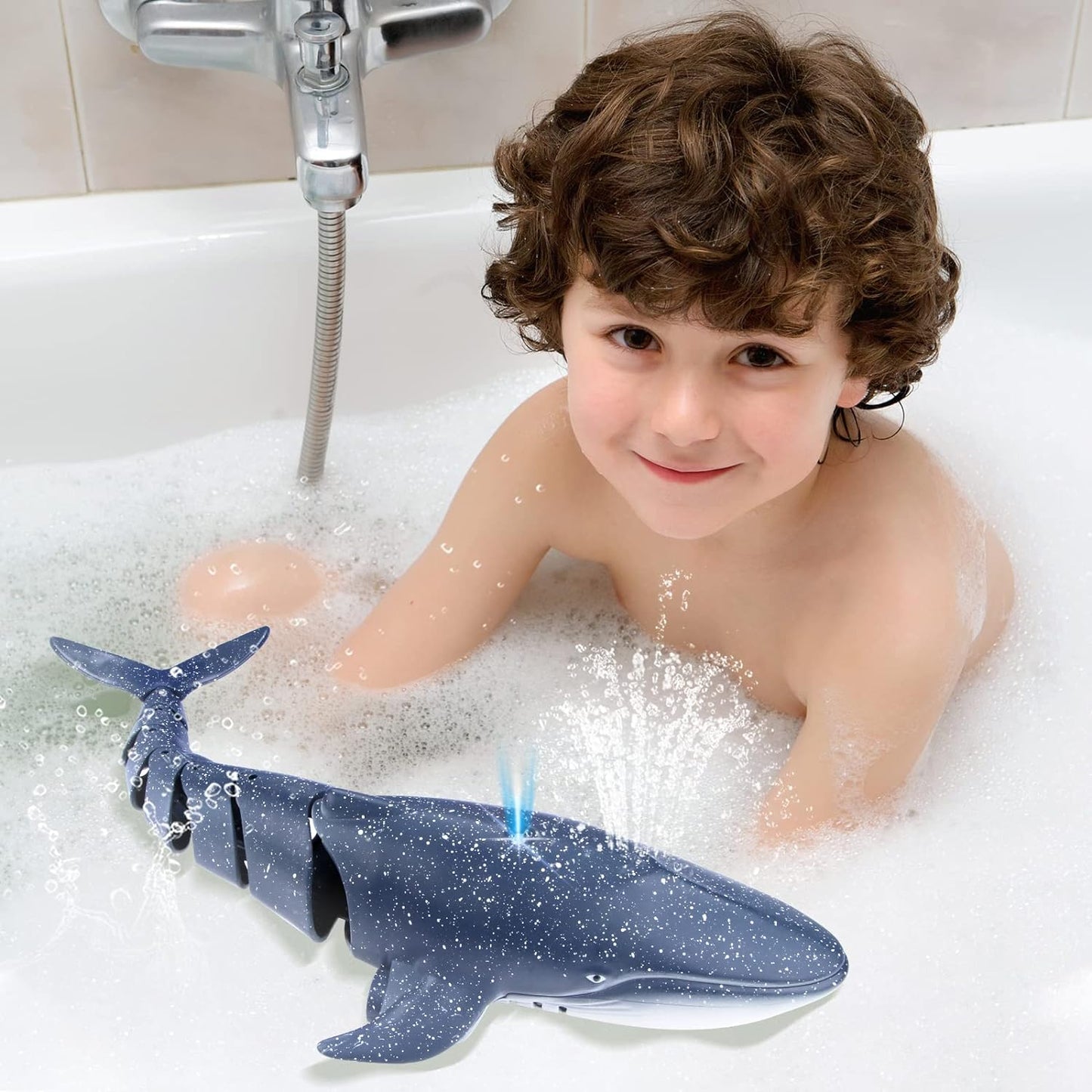 Upgraded RC Whale Shark Pool Toy ✨ 2x Battery Life & Crash-Proof Design 💦 Waterproof Remote Control Boat for Kids 6-12 🌟 Summer Splash Fun! 🔥 #PoolToys #TikTokMadeMeBuyIt