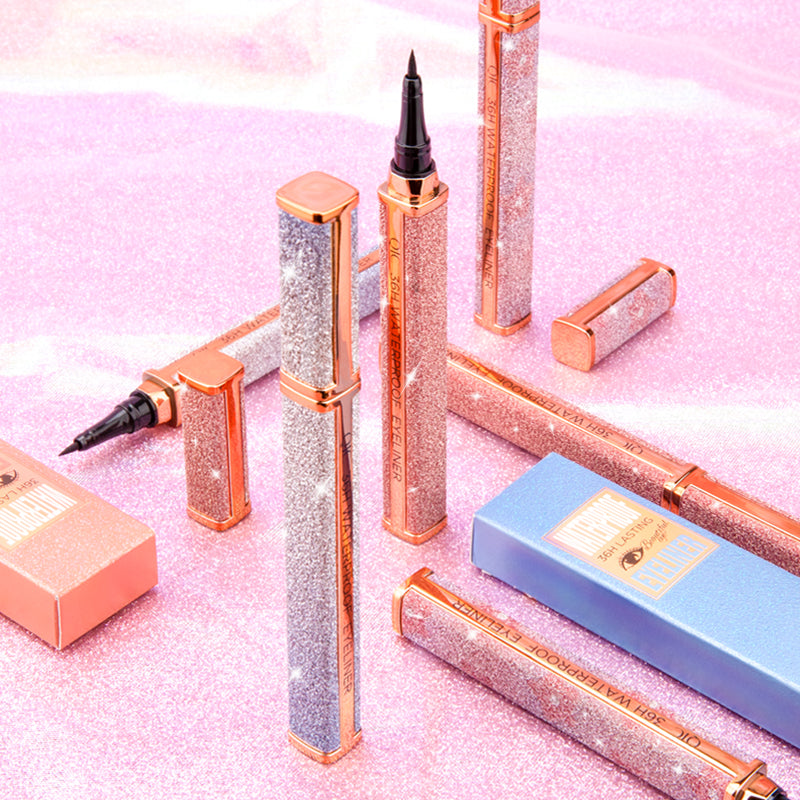 Galaxy Waterproof Eyeliner Pen - 36H Smudge-Proof✨ Quick Dry Liquid Liner🔥 Vivid Color Lasting Makeup 🌟 #WaterproofEyeliner #LongLastingMakeup #TikTokBeauty