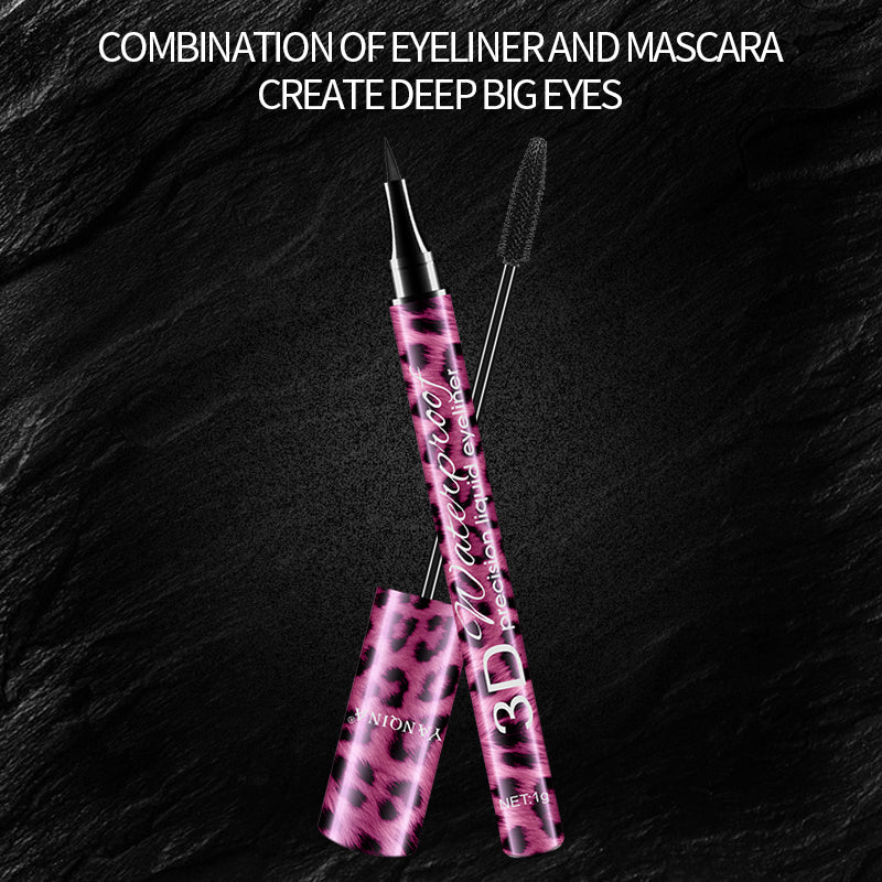 Lash & Liner Duo ✨ 24H No Smudge! 💦 Lengthening + Curl & Volume 🌟 Clump-Free Gel Eyeliner Combo! #LashHack #NoPandaEyes #SmudgeProofDuo