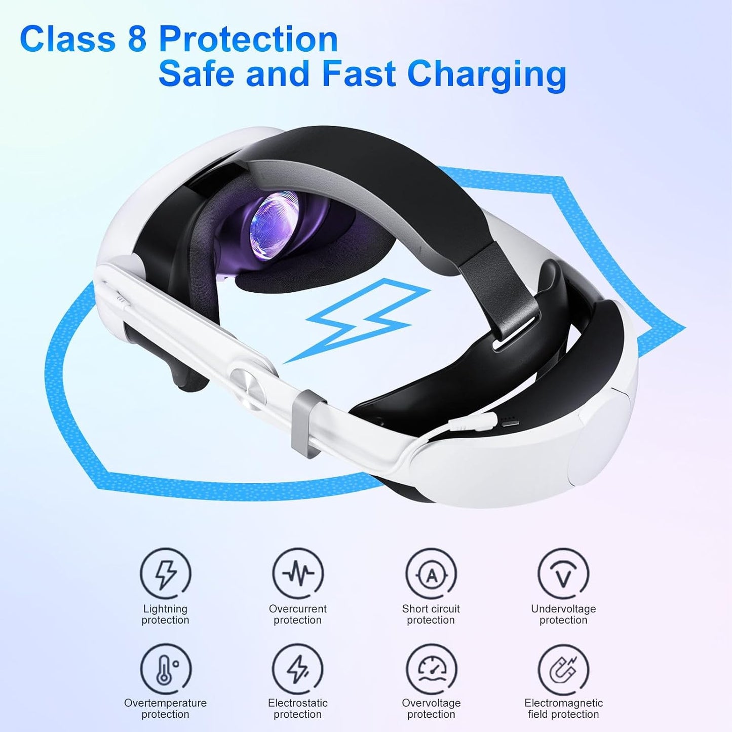🔥Meta Quest 3 Battery Strap 2025 - 10000mAh Official Fit Elite Strap Upgrade | 2X Playtime & Zero Neck Pain! TikTok's #1 VR Accessory of 2025⚡