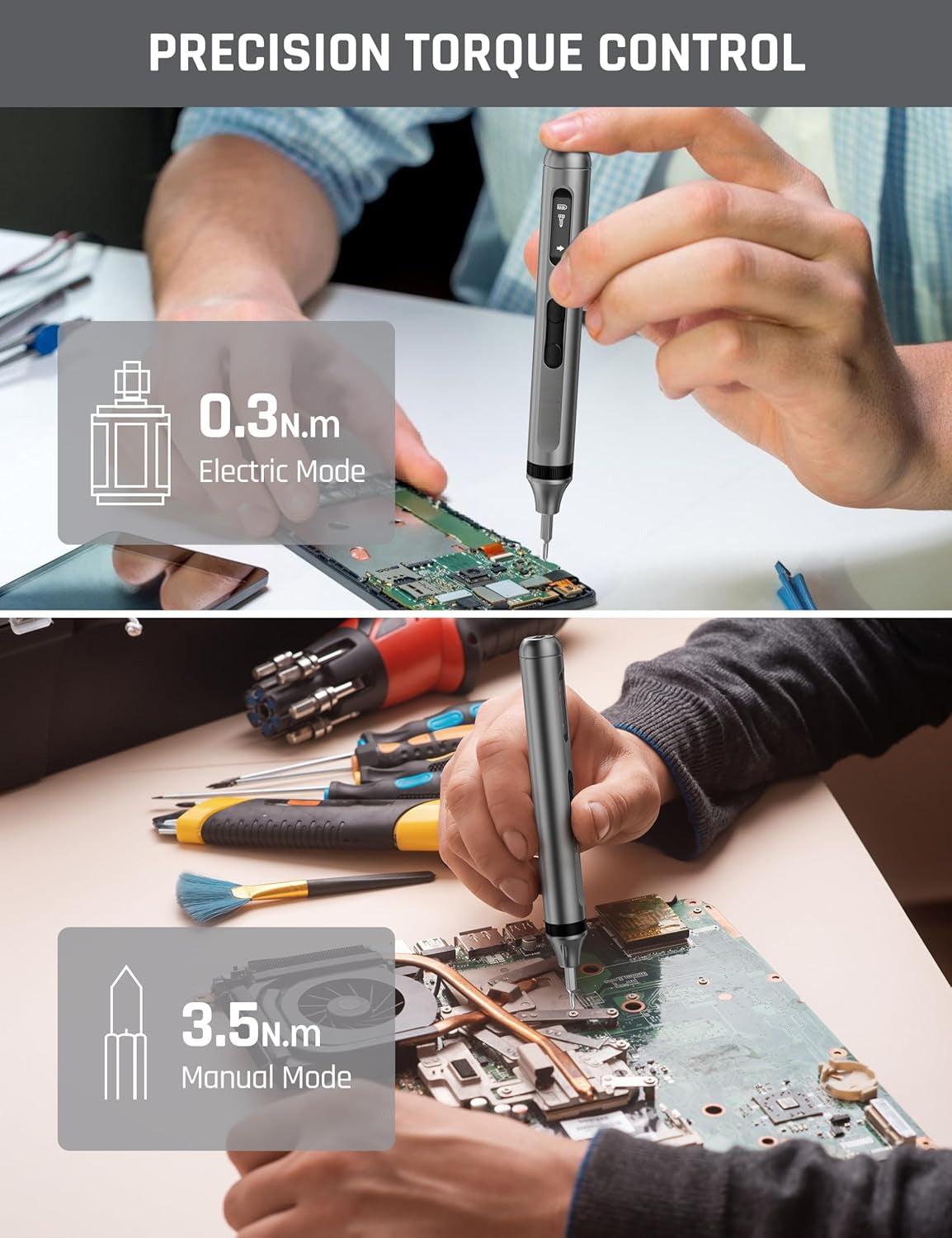 🔥 52-in-1 Mini Electric Screwdriver Kit | 48 Magnetic Bits⚡3s Quick-Change🌟【Tech Repair Pro】Cordless Precision Tool for Phone, Laptop, Watch & Camera Fixing