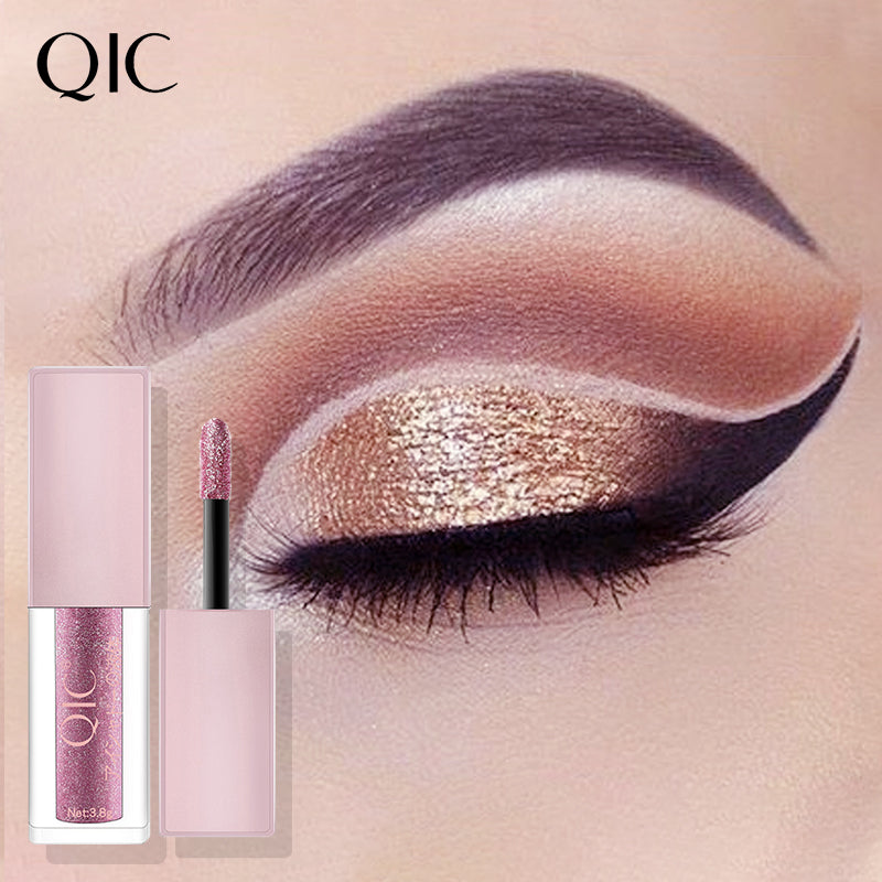 DISCO BALL EYES IN 1 SWIPE 💎 | 24HR STROBE LIQUID EYESHADOW THAT LASTS THROUGH TEARS 💦 + PARTY SWEAT 🎉 | FOOLPROOF GLOW FOR LAZY GIRL ERA ✨ #QiniCaiGlitch